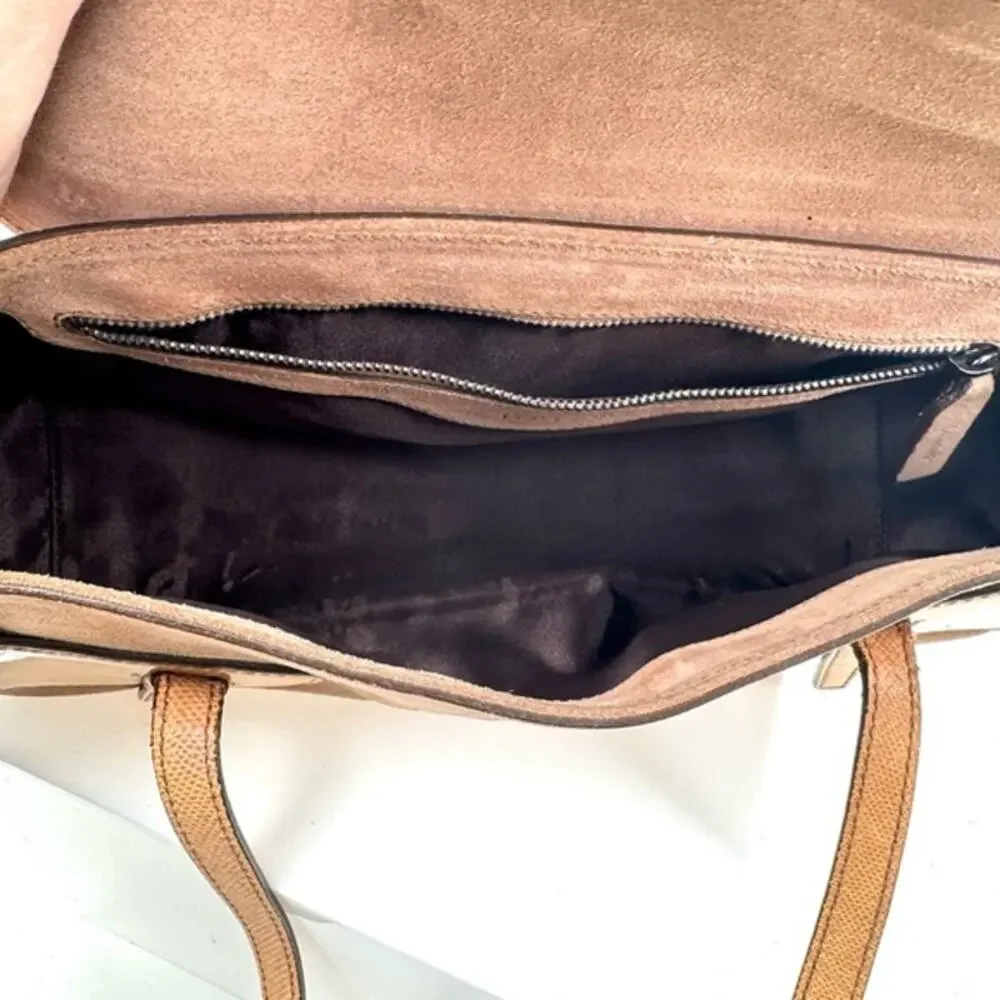 Tod's Brown Suede Shoulder Bag